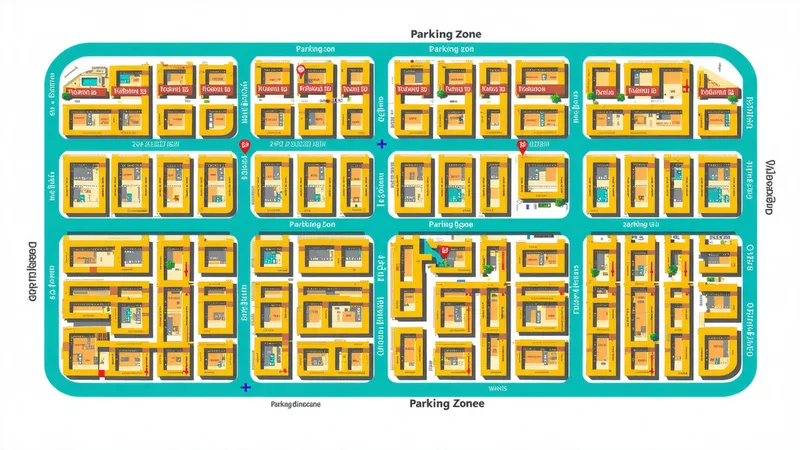 Mapa ilustrativo de zonas de aparcamiento en Valencia